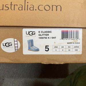 Blue glitter classic ugg